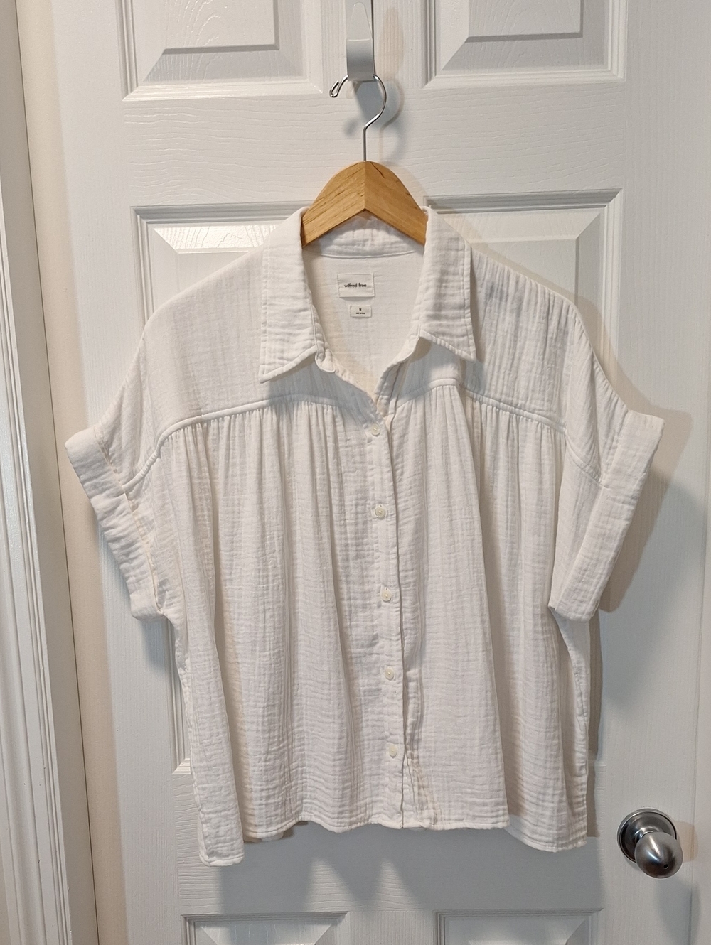 Wilfred Free Organic Cotton Short-Sleeve Button-Down Shirt
